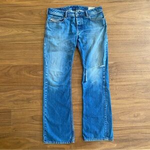 Diesel Zatiny Bootcut Jeans Men’s 32x30 Light Wash Distressed Denim